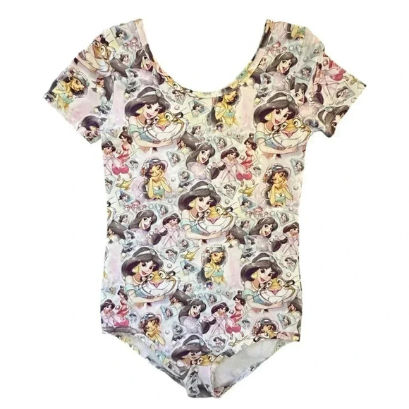 Wild Rich Kids Other - Wild Rich Kids Leotard body suit Girls size 11/12 jasmine Aladdin disney print *